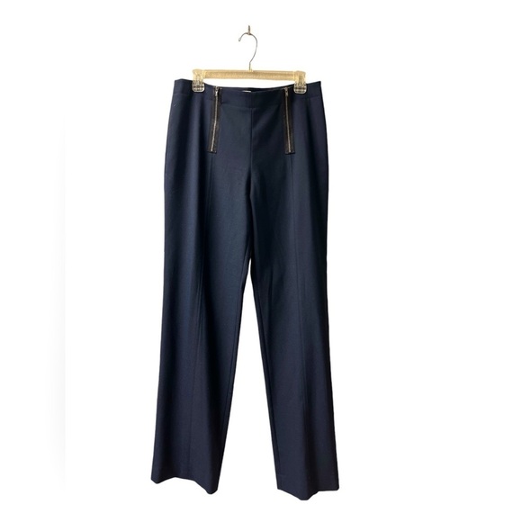 JASON WU Zip-Embellished Twill Straight-Leg Pants - Size 8 - Tall Friendly - Picture 4 of 16